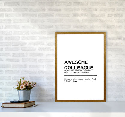 Awesome Colleague Monday Definition Quote Print By Orara Studio A2 Print Only