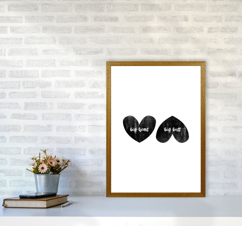 Big Heart Big Butt Humorous Art Print By Orara Studio A2 Print Only