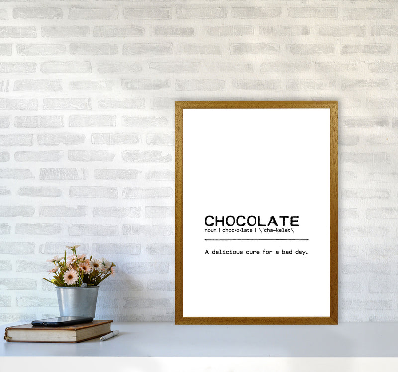 Chocolate Cure Definition Quote Print By Orara Studio A2 Print Only