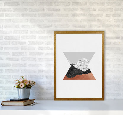 Copper Geometric IV Print By Orara Studio A2 Print Only