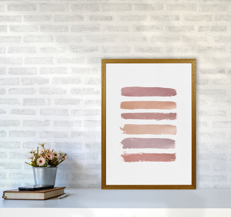 Dusty Rose Stripes Print By Orara Studio A2 Print Only