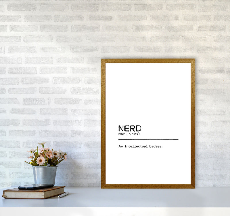 Nerd Badass Definition Quote Print By Orara Studio A2 Print Only