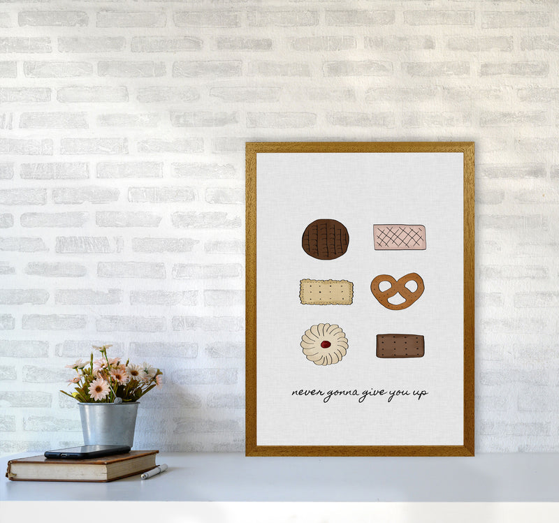 Never Gonna Give You Up Print By Orara Studio, Framed Kitchen Wall Art A2 Print Only