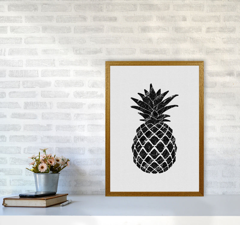 Pineapple Marble Print By Orara Studio, Framed Kitchen Wall Art A2 Print Only