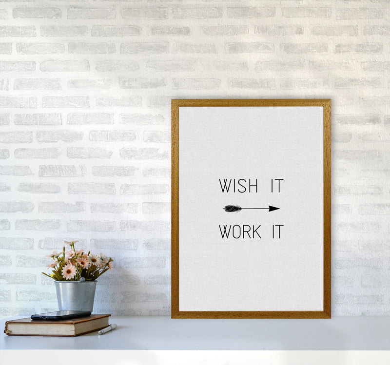 Wish It Work It Arrow Quote Print By Orara Studio A2 Print Only
