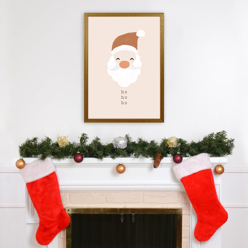 Ho Ho Ho Santa Christmas Art Print by Orara Studio A2 Print Only