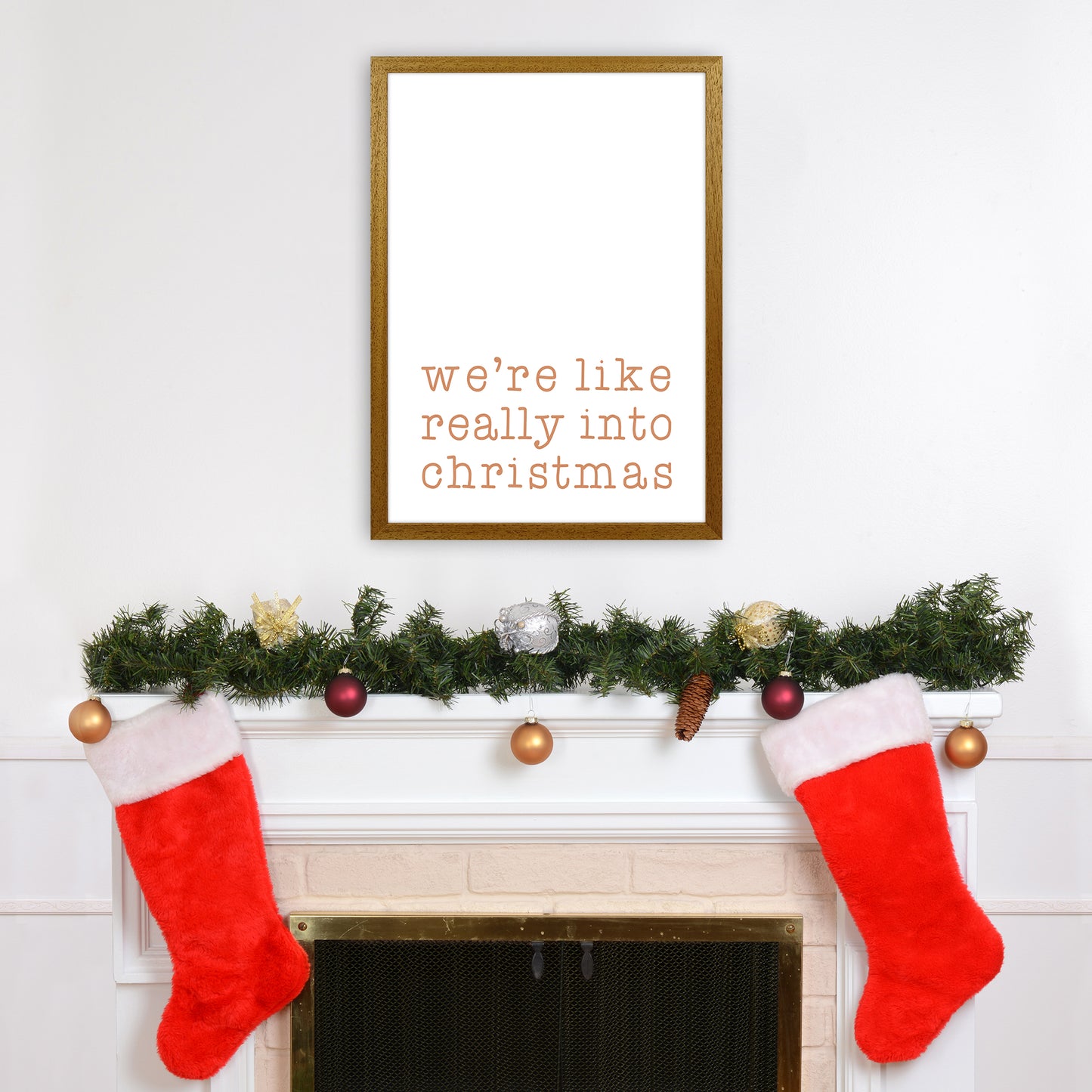 Really Into Christmas Christmas Art Print by Orara Studio A2 Print Only