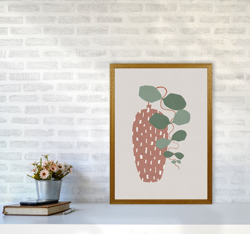 Terrazzo & Leaves Art Print by Orara Studios A2 Print Only