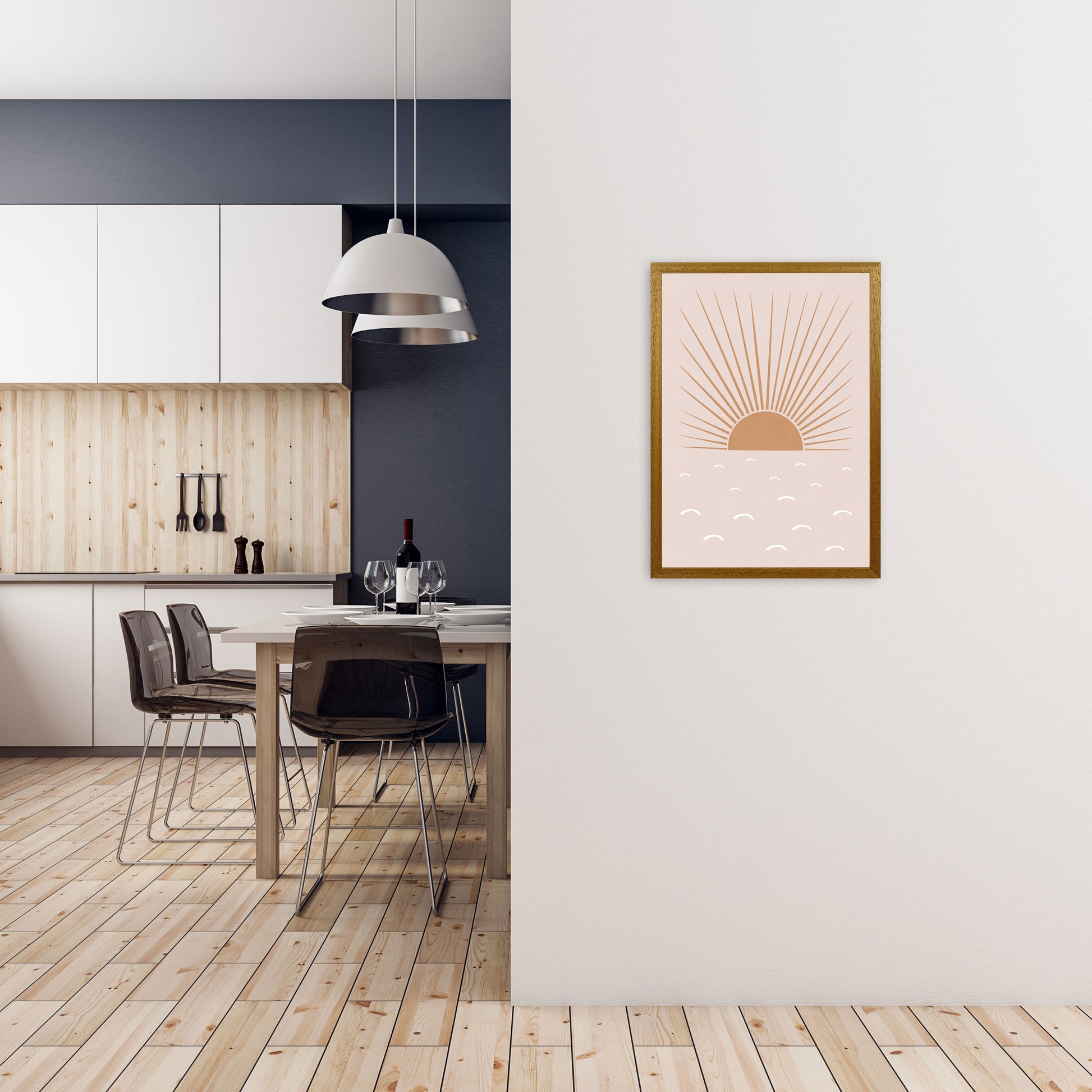 Blush Sun Art Print by Orara Studio A2 Print Only