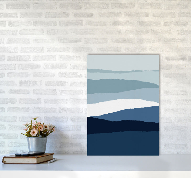 Blue Abstract II Print By Orara Studio A2 Black Frame