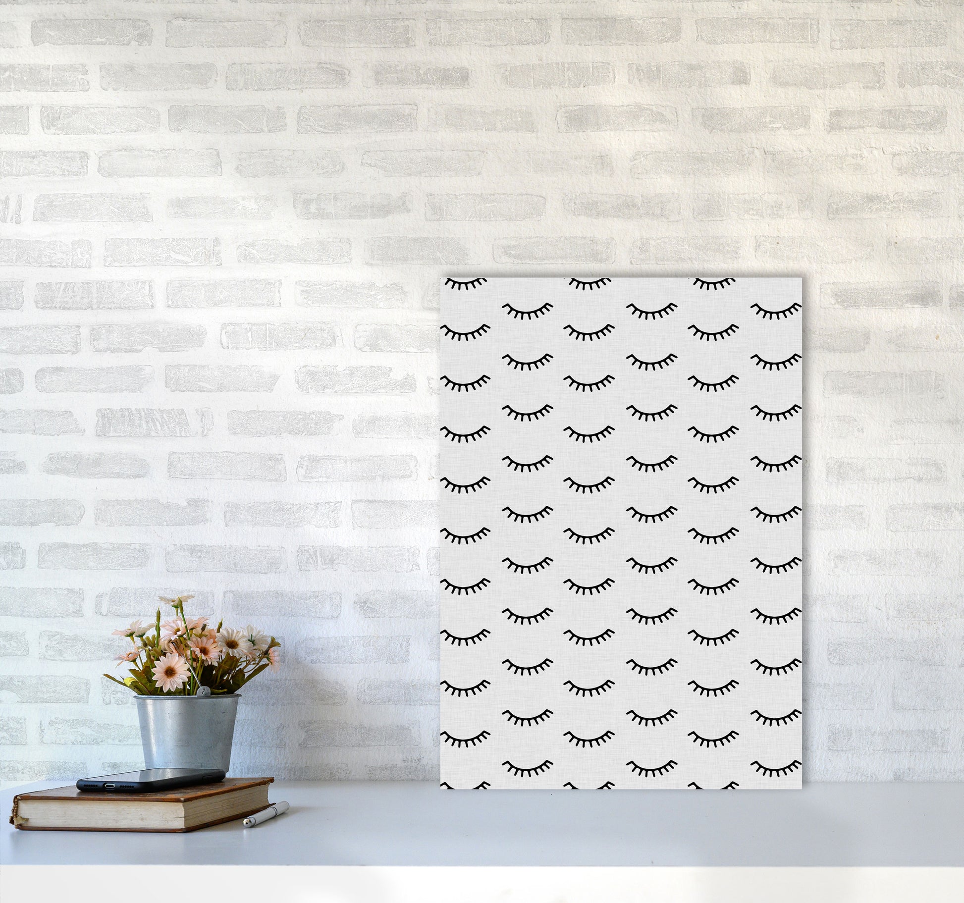 Eyes Closed Print By Orara Studio A2 Black Frame