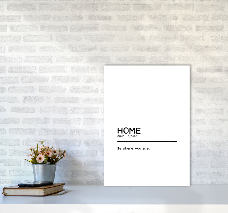 Home You Definition Quote Print By Orara Studio A2 Black Frame