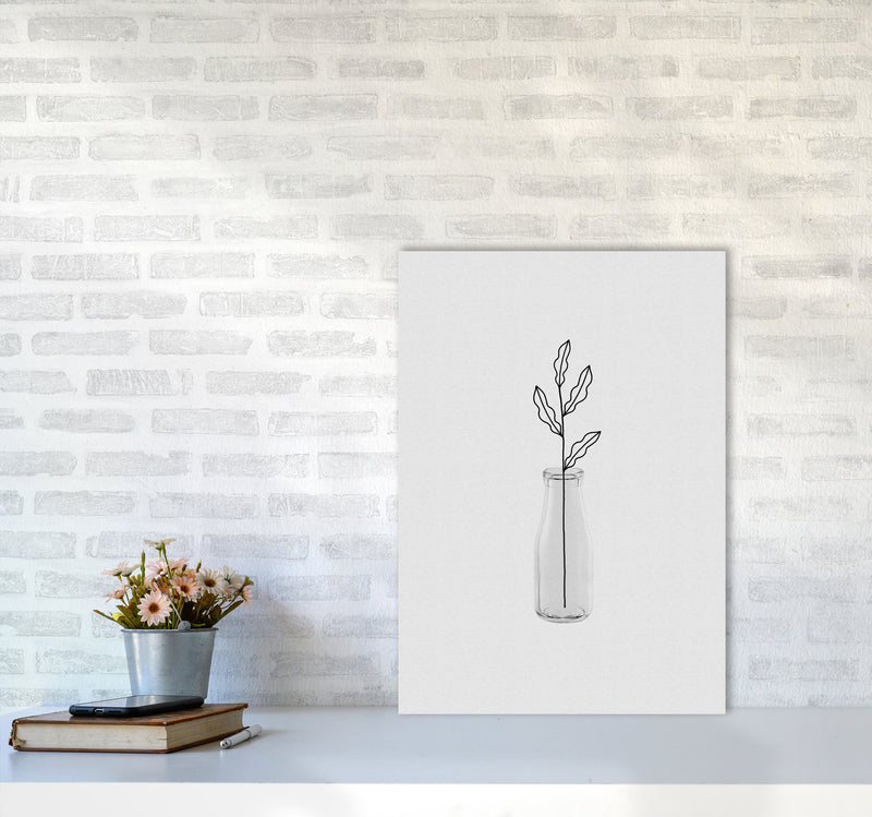 Leaf Still Life Print By Orara Studio, Framed Botanical & Nature Art Print A2 Black Frame