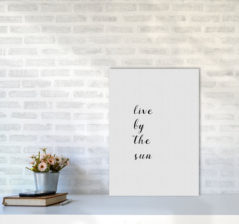 Live By The Sun Print By Orara Studio A2 Black Frame