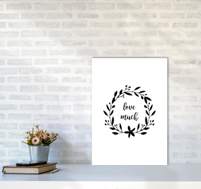 Love Much Illustration Print By Orara Studio A2 Black Frame