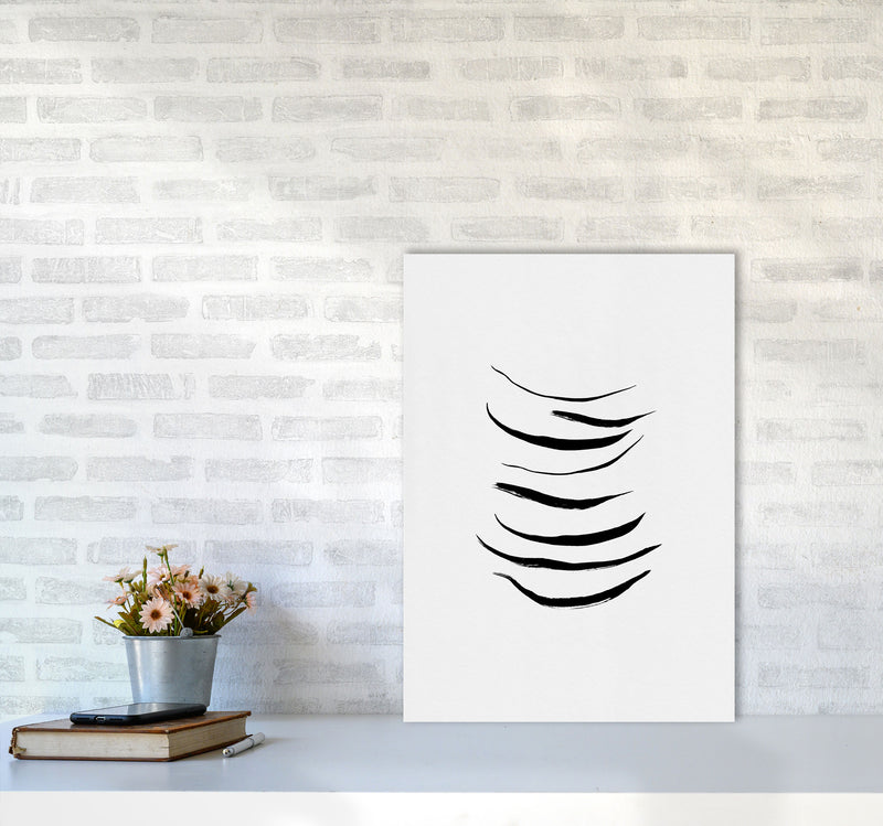 Minimalist Black Painting I Print By Orara Studio A2 Black Frame