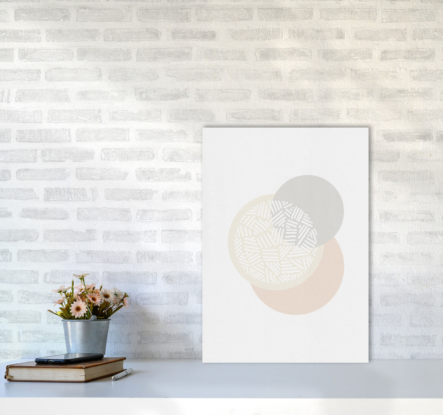 Minimalist Geometric IV Print By Orara Studio A2 Black Frame