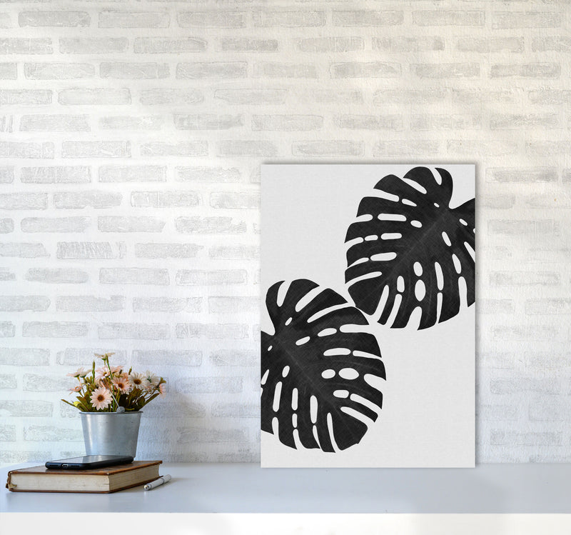 Monstera Black & White II Print By Orara Studio A2 Black Frame