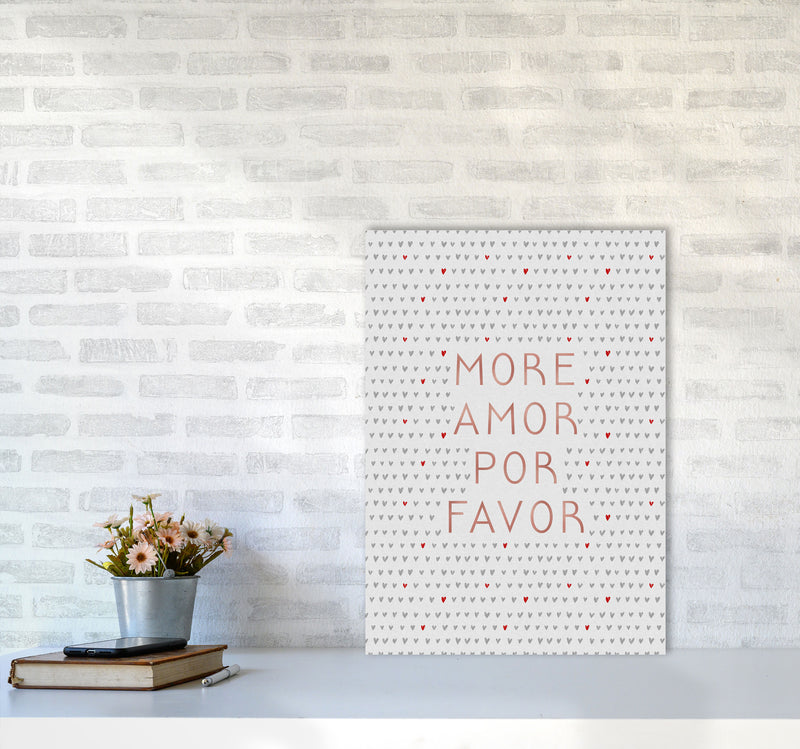 More Amor Pink Love Quote Print By Orara Studio A2 Black Frame