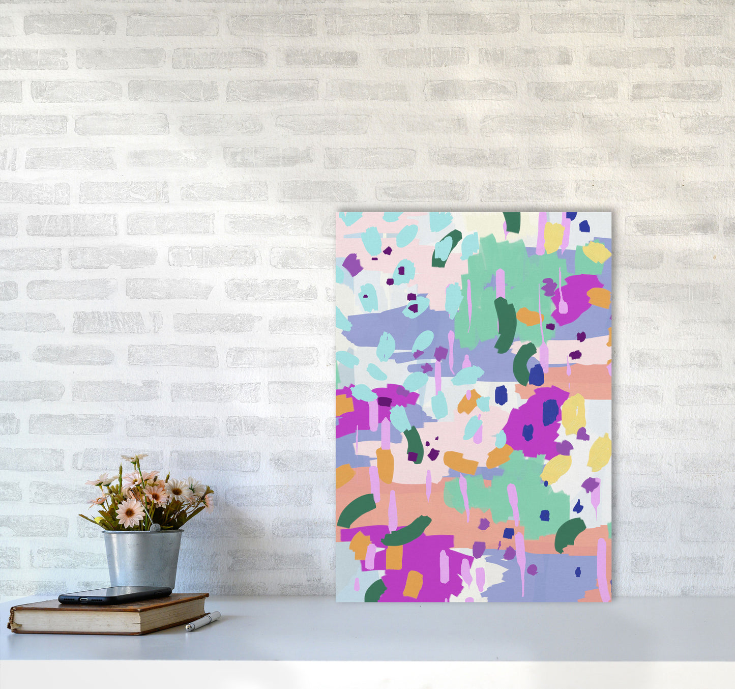 Oil Abstract I Print By Orara Studio A2 Black Frame