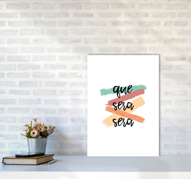 Que Sera Sera Print By Orara Studio A2 Black Frame