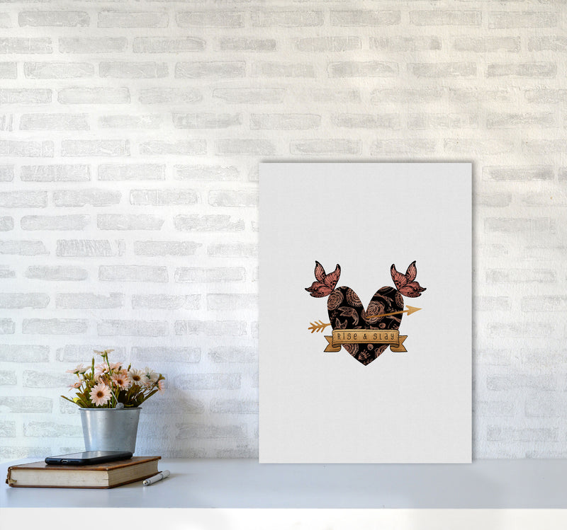 Rise & Slay Steampunk Print By Orara Studio A2 Black Frame