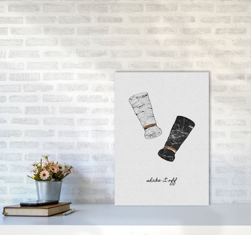 Shake It Off Print By Orara Studio, Framed Kitchen Wall Art A2 Black Frame