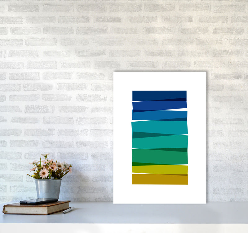 Stripes I Print By Orara Studio A2 Black Frame