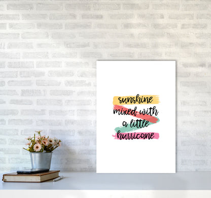 Sunshine Mixed With A Little Hurricane Print By Orara Studio A2 Black Frame