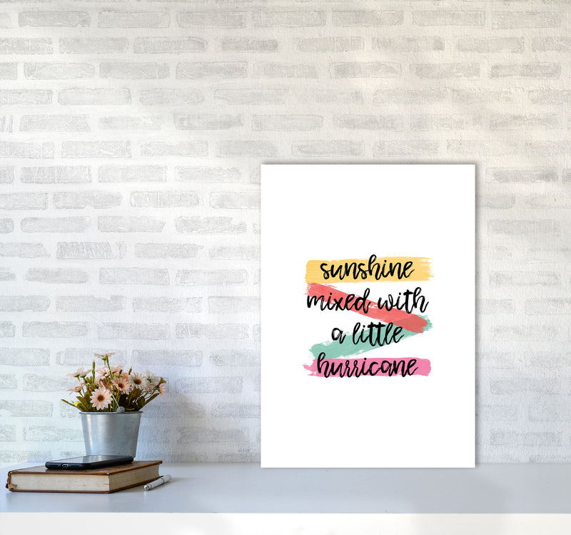 Sunshine Mixed With A Little Hurricane Print By Orara Studio A2 Black Frame