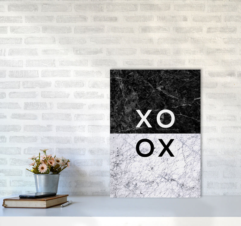 XO Hugs & Kisses Quote Print By Orara Studio A2 Black Frame