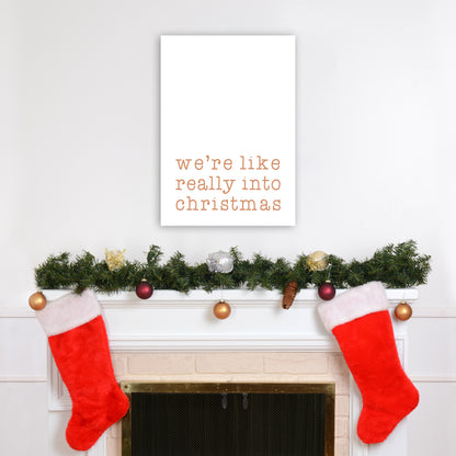 Really Into Christmas Christmas Art Print by Orara Studio A2 Black Frame