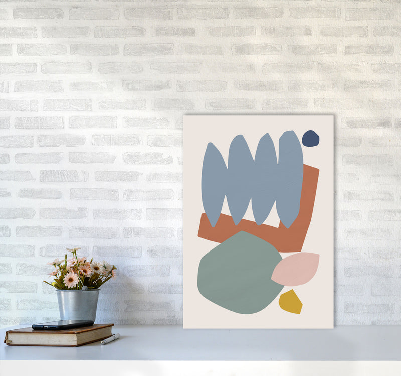 Collage Pastel II Art Print by Orara Studios A2 Black Frame