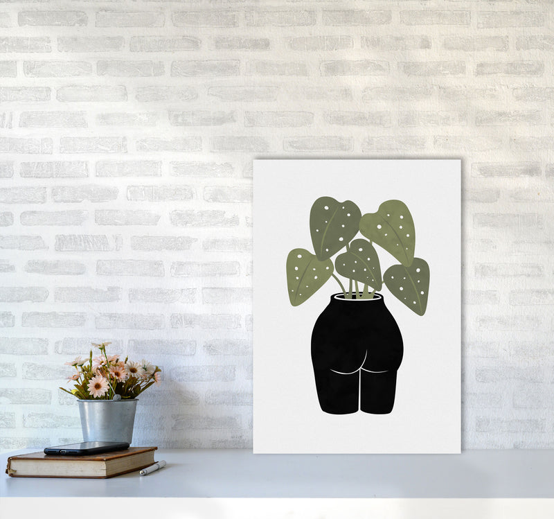 Butt-anical Vase Art Print by Orara Studios A2 Black Frame