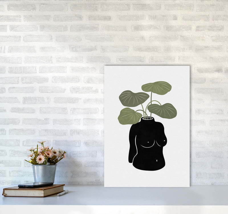 Boob-tanical Vase Art Print by Orara Studios A2 Black Frame