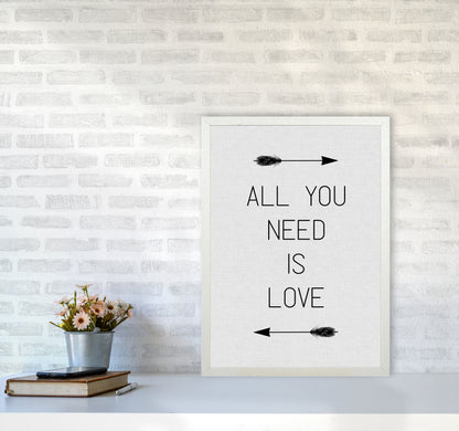 All You Need Is Love Print By Orara Studio A2 Oak Frame