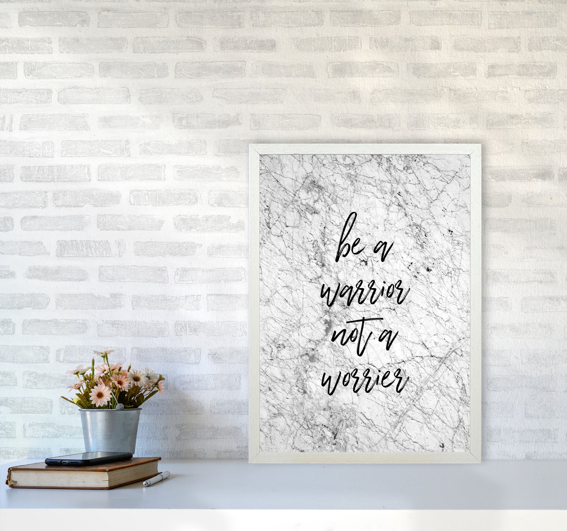 Be A Warrior Print By Orara Studio A2 Oak Frame