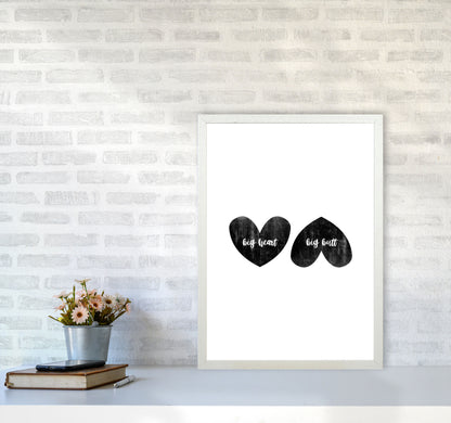Big Heart Big Butt Humorous Art Print By Orara Studio A2 Oak Frame