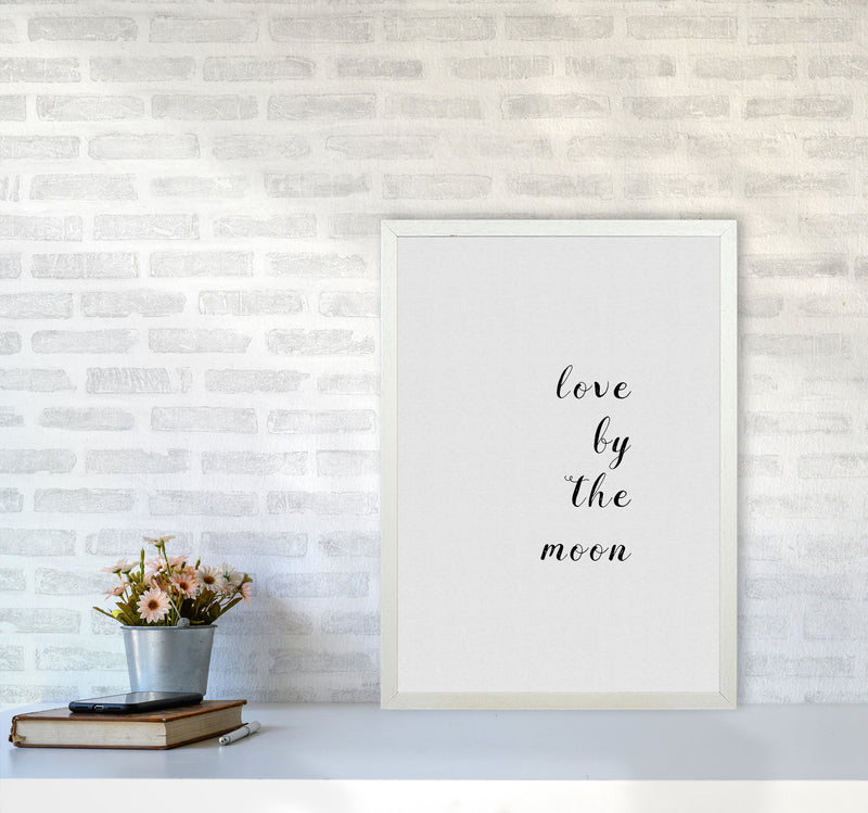 Love By The Moon Print By Orara Studio A2 Oak Frame