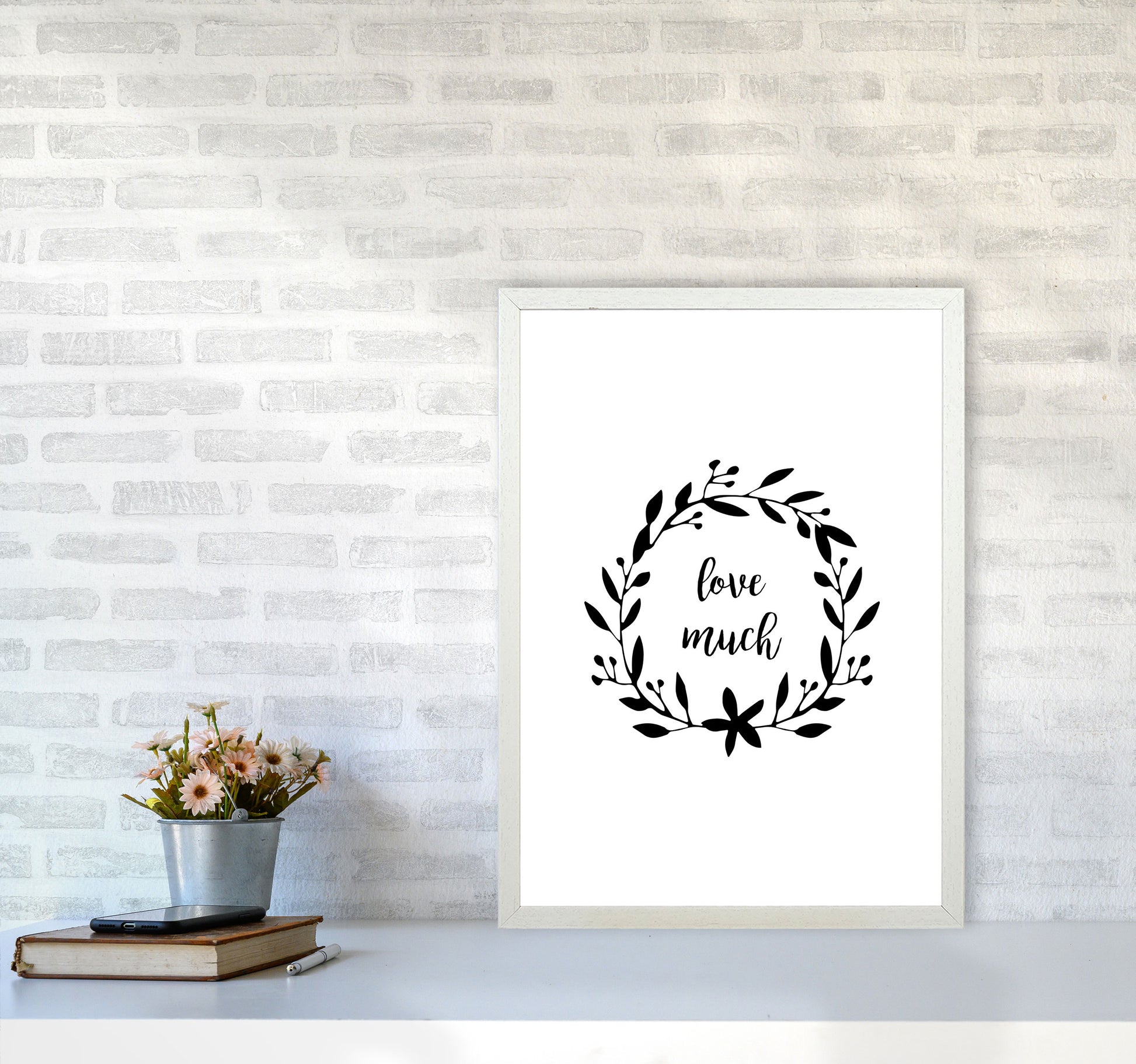 Love Much Illustration Print By Orara Studio A2 Oak Frame