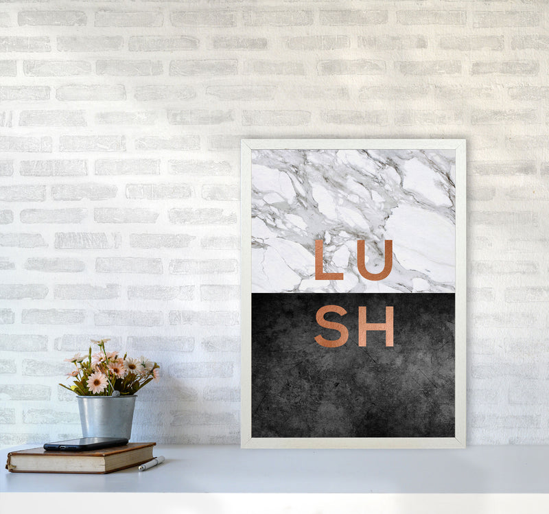 Lush Copper Quote Print By Orara Studio A2 Oak Frame