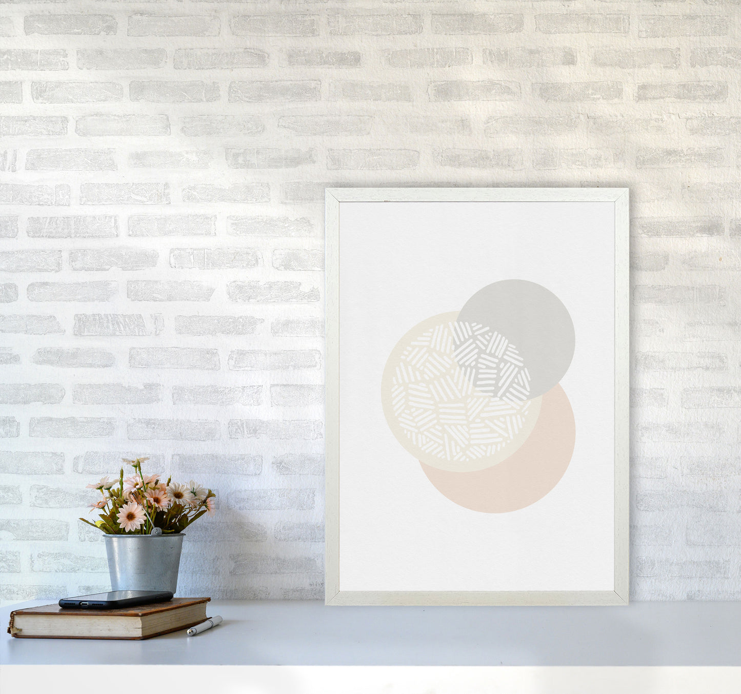 Minimalist Geometric IV Print By Orara Studio A2 Oak Frame