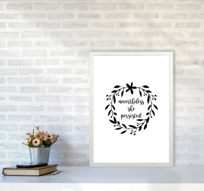 Nevertheless She Persisted Illustration Print By Orara Studio A2 Oak Frame