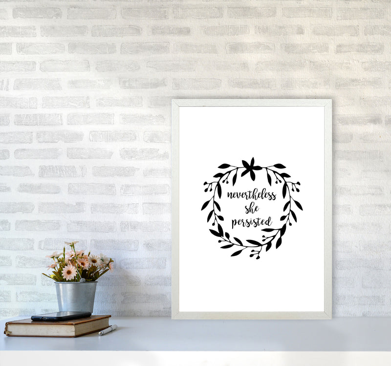 Nevertheless She Persisted Illustration Print By Orara Studio A2 Oak Frame