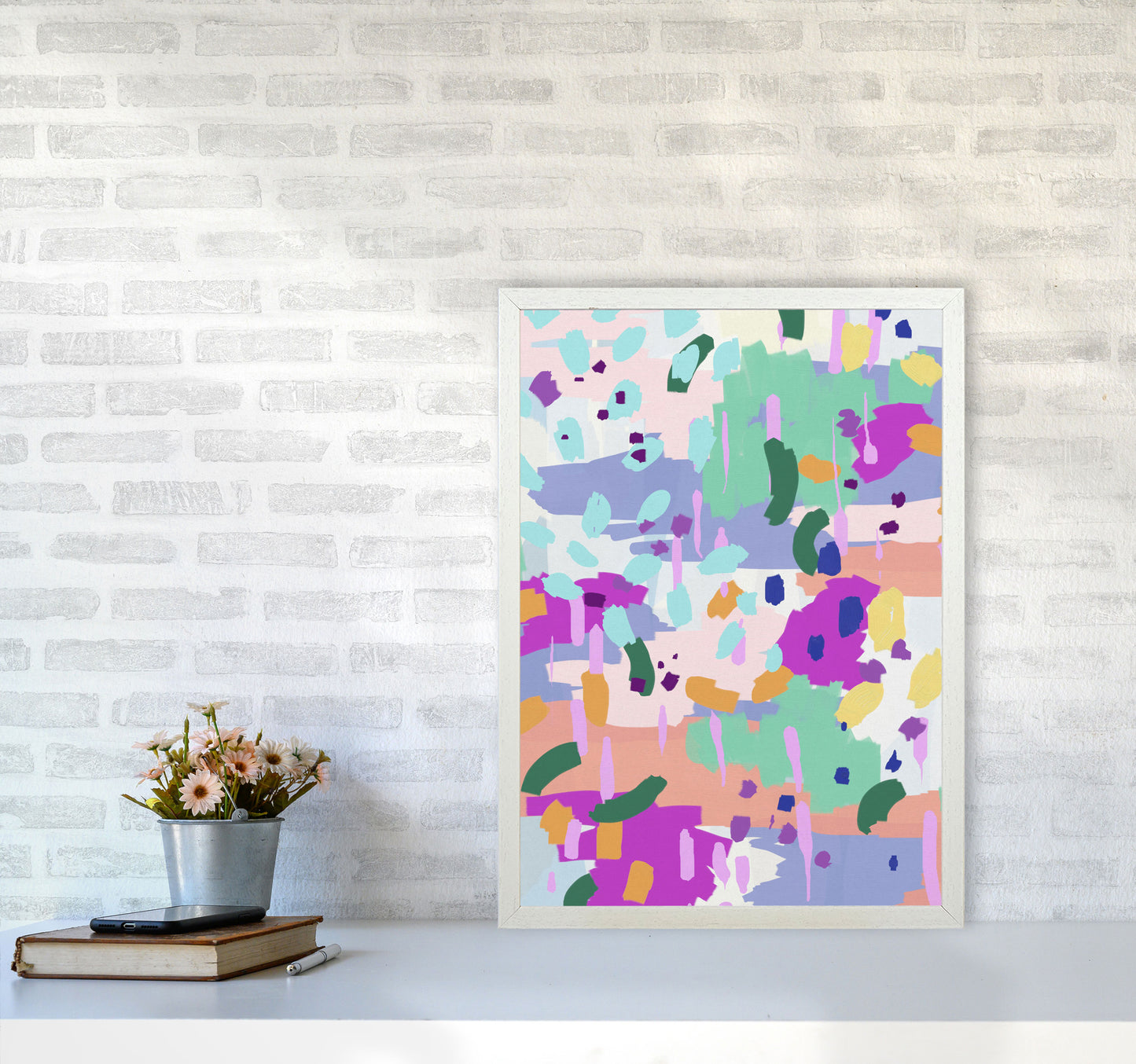 Oil Abstract I Print By Orara Studio A2 Oak Frame