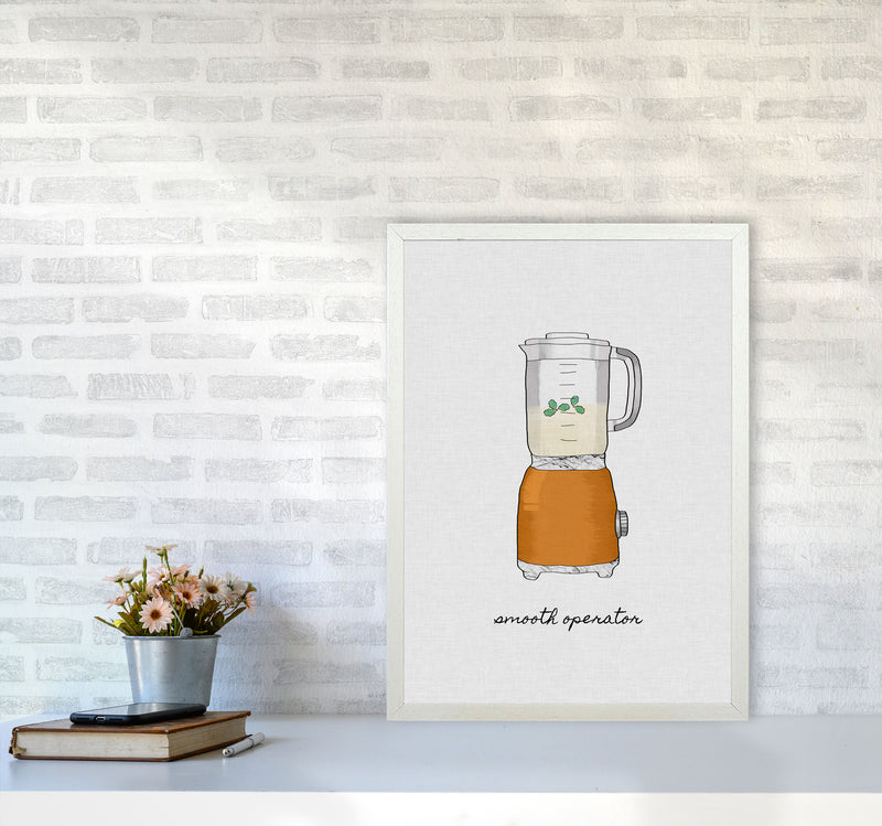 Smooth Operator Print By Orara Studio, Framed Kitchen Wall Art A2 Oak Frame
