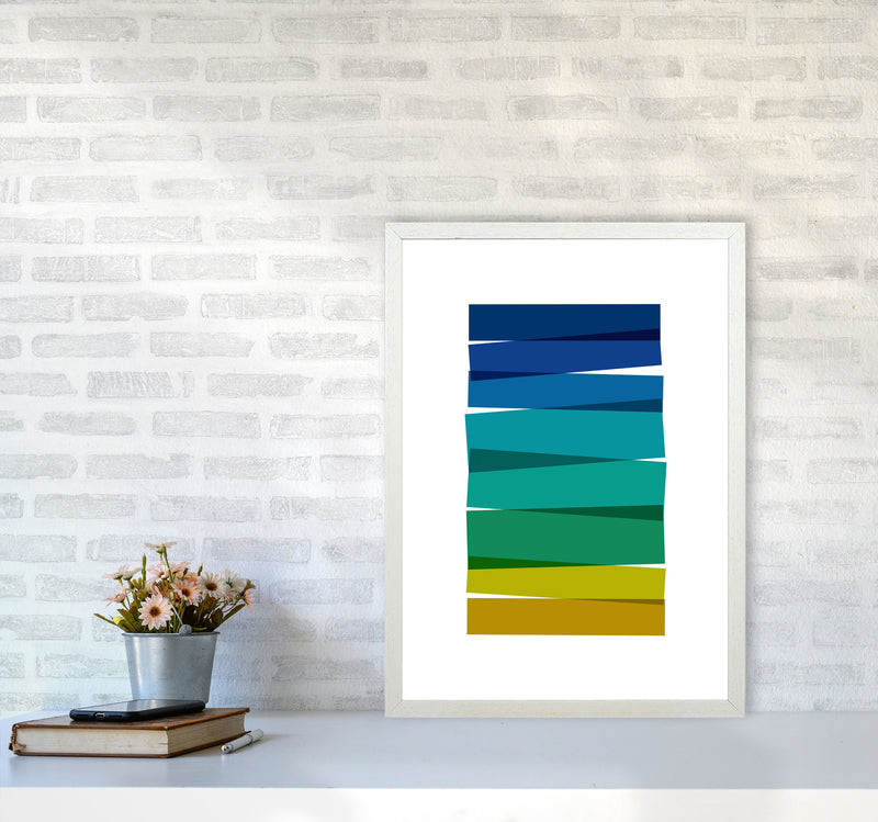 Stripes I Print By Orara Studio A2 Oak Frame