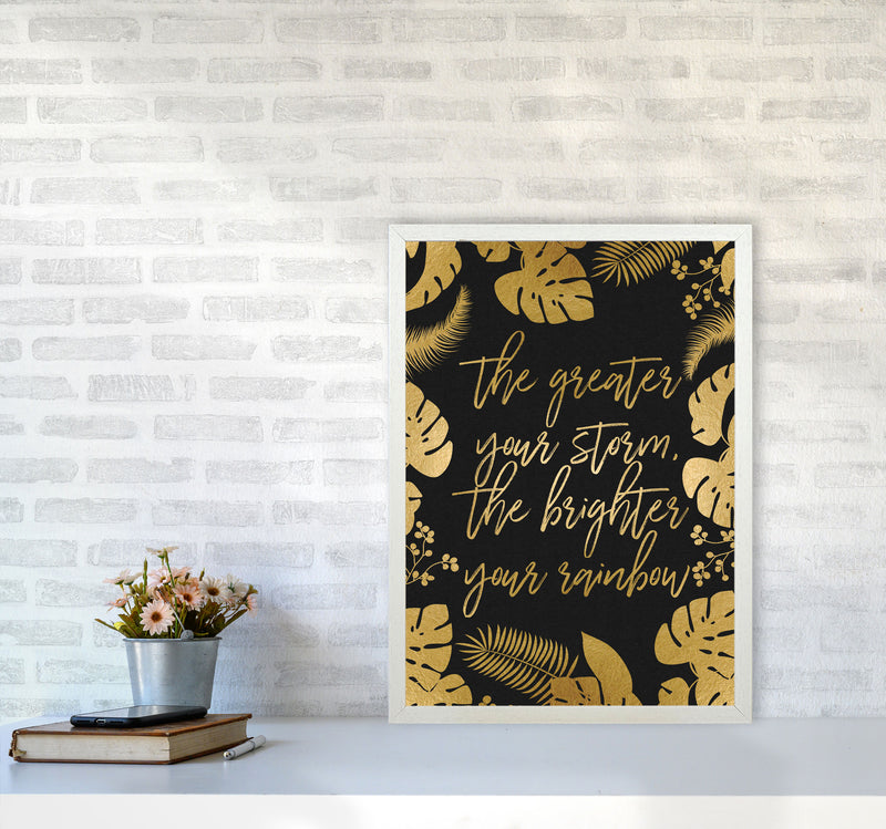The Greater Your Storm Print By Orara Studio A2 Oak Frame