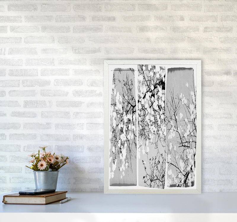 Oriental Blossom Botanical Art Print by Orara Studio A2 Oak Frame