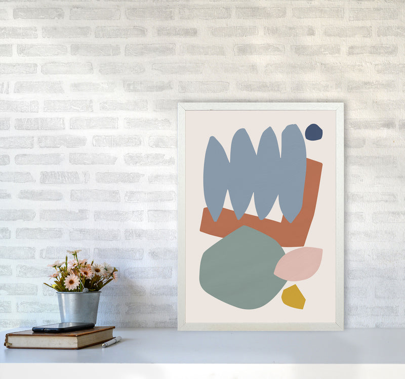 Collage Pastel II Art Print by Orara Studios A2 Oak Frame